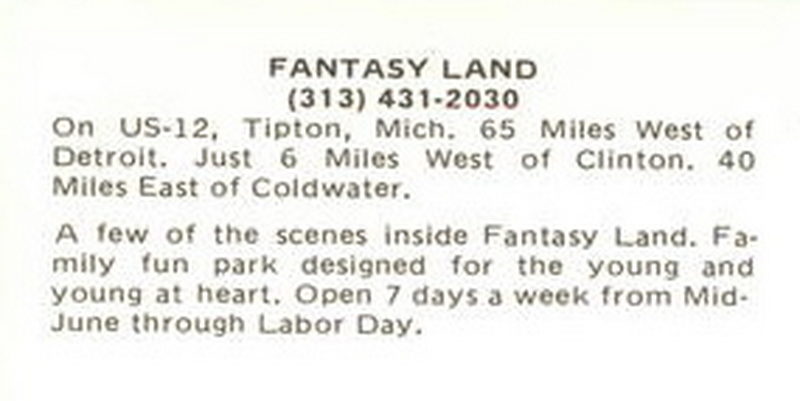 Fantasy Land - Vintage Postcard (newer photo)